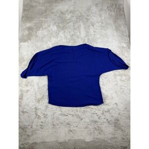 Diane von Furstenberg DVF Royal Blue‎ Dolman Sleeve Top Blouse Size S